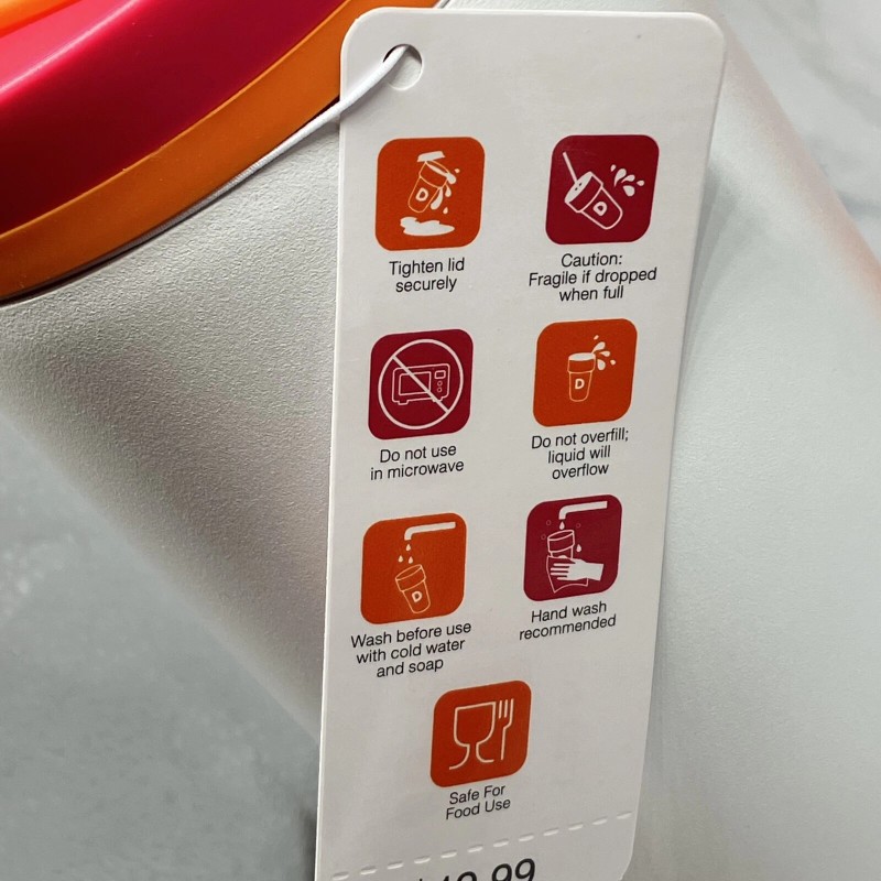 Dunkin' Donuts 2025 Dunkin NEW Hot/Cold Stainless Tumbler Handle 32