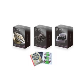 Cast Huzzle Puzzle Set No.8 Chain, Quartet, Square - SG 5.6 + Cast Huzzle Product Flyer -No.8