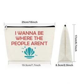 Sazuwu Camping Makeup Bag Camping Lover Gift for Women Hiking Gifts for Outdoor Enthusiasts Accessories Cosmetic Bag Graduation Christmas Birthday Gifts for Daughter Siter Firend Travel Pouch