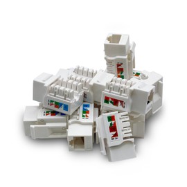(5-Pack) Cat6 Keystone Jack - [UL Listed] - Ethernet Wall Jack - Network Coupler - Cat5/5e/6 Compatible