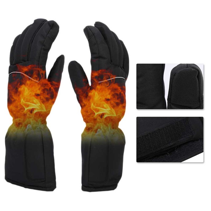 Electric Heating Gloves Waterproof Adjustable Winter Outdoor Sport Warm Keeping