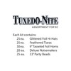 Tuxedo-Nite Asst for 50 Party Accessory (1 count)