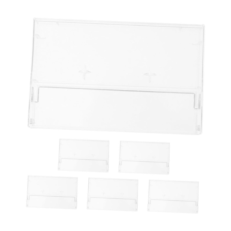Operitacx 1set High Transparency Cassette Tape Storage Holders Stylish Clear