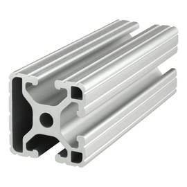 8020, 1503, 15 Series, 1.5" x 1.5" Tri-Slotted Triple Channel Extruded Aluminum Extrusion 80/20 T Slotted Profile (Clear Anodize, 48" Long)