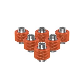 PrimoChill SecureFit SX - Premium Compression Fitting for 3/8in ID x 1/2in OD Flexible Tubing 6 Pack (F-SFSX12-6) - Available in 20+ Colors, Custom Watercooling Loop Ready - Candy Copper