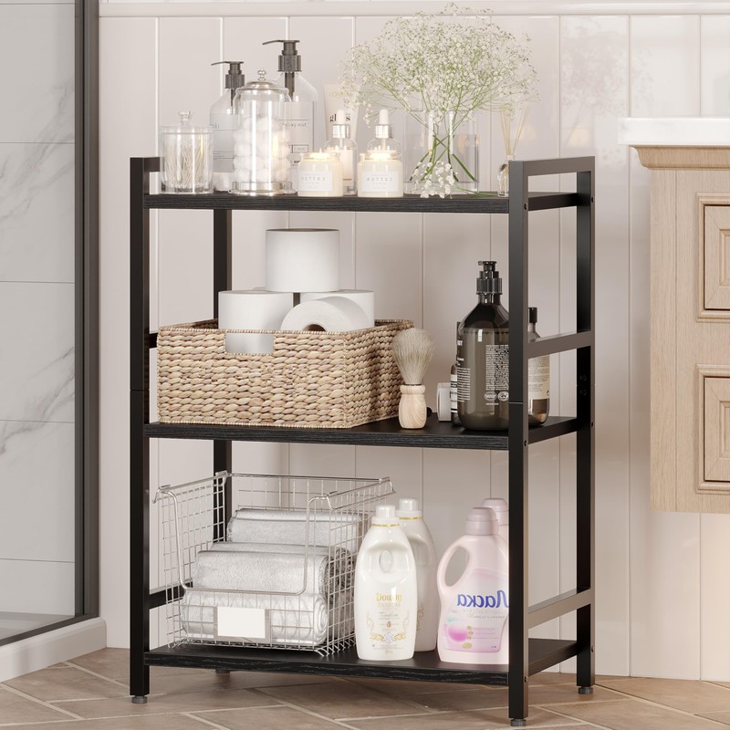 Zenira 3 Tier 28" Tall Bookshelf 20 Inch Wide, Small