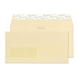 Blake Business DL 110 x 220 mm 120 gsm Peel & Seal Window Wallet Envelopes (95264) Vellum Laid - Pack of 25