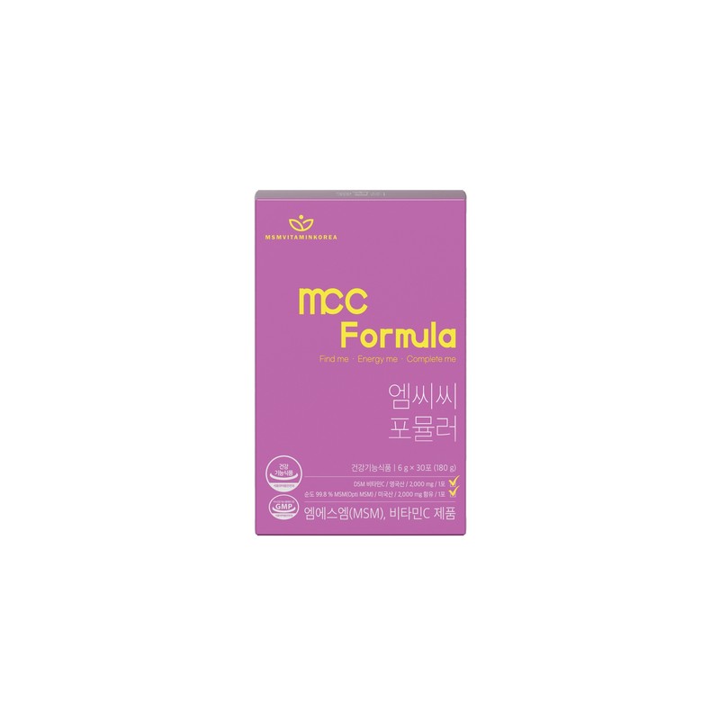 MSM Vitamin Korea MVK MCC Formula MSM Dietary Sulfur Vitamin