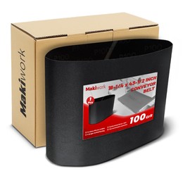 100 Grit Drum Sander Feed Belt Conveyor - Compatible With Supermax 16-32 Drum Sander, Silicone Carbide, 16-1/4" x 43-1/2"