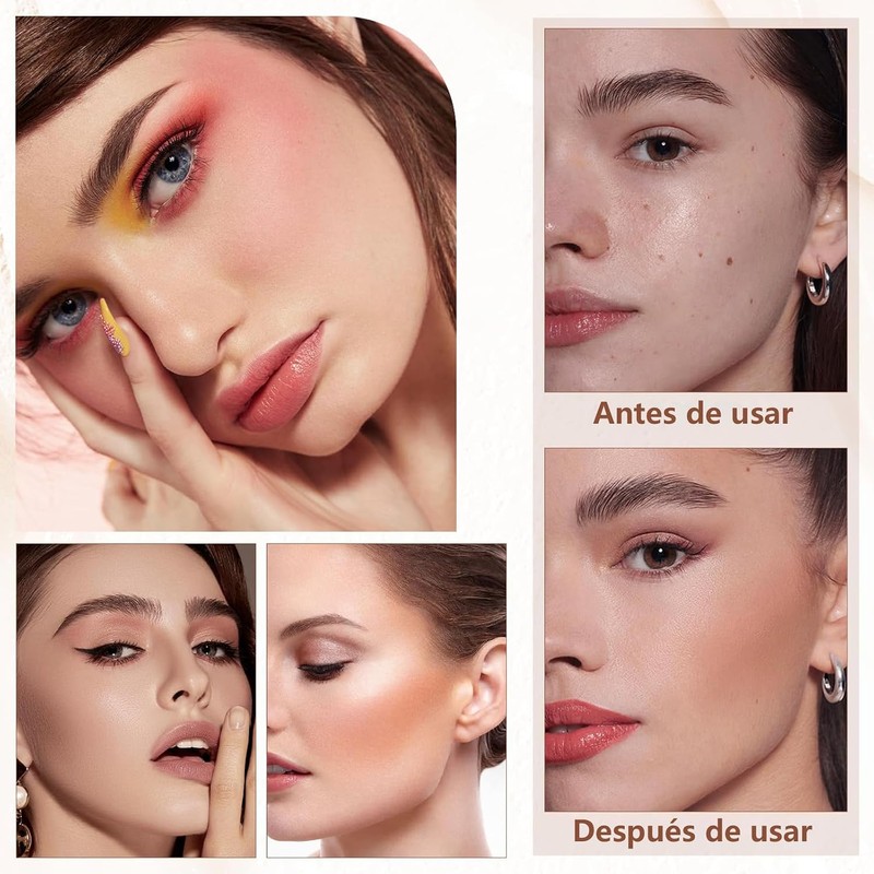 Maquillaje en Barra, Base en Barra con Brocha #1 Crema
