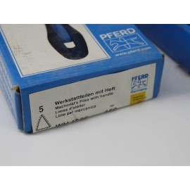 PFERD 5x PFERD Germany Original File WH1132 Triangle 150mm w Handle #2 TM17