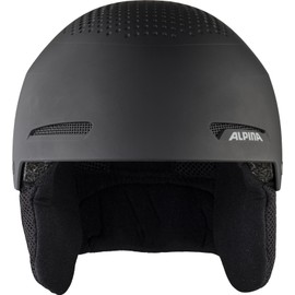 ALPINA ZUPO - Safe, Shock-Absorbing, Ventilated & Impact-Resistant Ski Helmet for Children, Matte Black, 51-55 cm