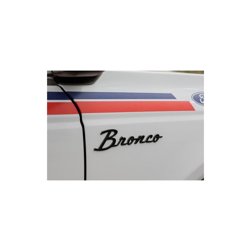 2021-2024 Ford Bronco Classic Gloss Black Fender Badge Kit M-1447-BSGS