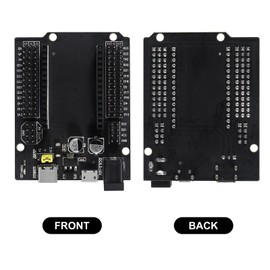 ACEIRMC 6pcs ESP32 GPIO Breakout Board 30Pins ESP32 Development Board Type-C USB and Micro USB CH340C WiFi+Bluetooth Ultra-Low Power Dual Core ESP32-DevKitC-32 ESP-WROOM-32 Expansion Board