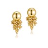 Gold Ball Earrings for Women Stainless Steel Posts Gold Chunky
