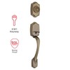 Kwikset Belleview Front Door Lock Handle and Deadbolt Set, Entry