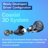 AVIOT TE-W1 Wireless Earbuds, Sound Coaxial 3D System, Adaptive Hybrid