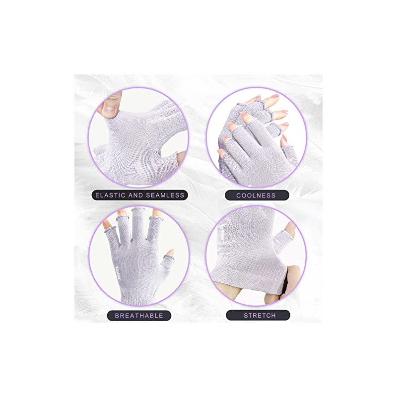 GSAFEME Guantes de algodón para manos secas - Guantes sin