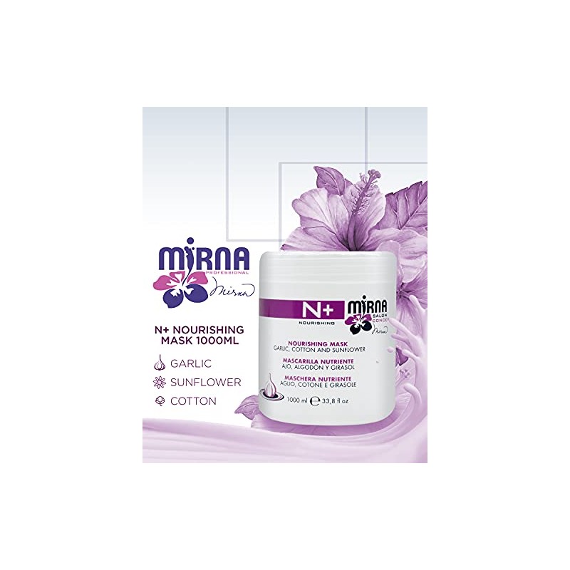 Mirna Professional N+ Nourishing Mask with Garlic, Cotton and Sunflower