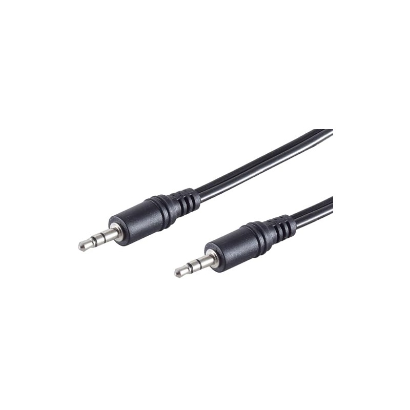 1aTTack.de 1 x 0.5 m Black 3.5 mm Jack Cable