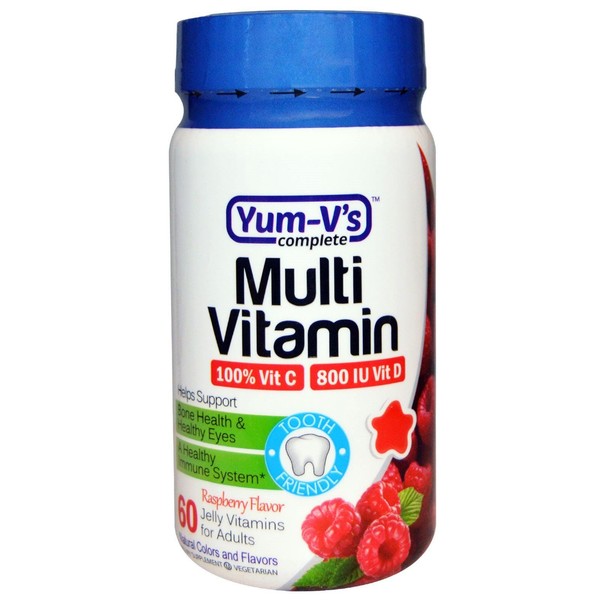 Yum V's Complete Multi Vitamin 60 Jellies Raspberry Flavor