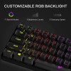 GTRACING Mechanical Gaming Keyboard 60% Coloful Backlit Wired Ultra Compact
