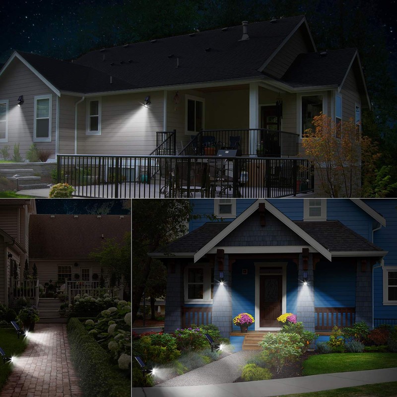URPOWER Solar Lights Outdoor, 2-in-1 Waterproof Adjustable Solar Spotlights Outdoor
