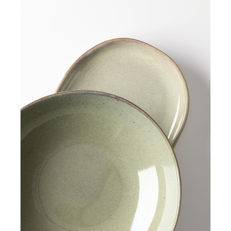 Oneida 897206 Organic Shades 2-Piece Serving Set, Green