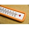 Terracotta Garden Thermometer with Sun Decor - Accurate Temperature Readings,
