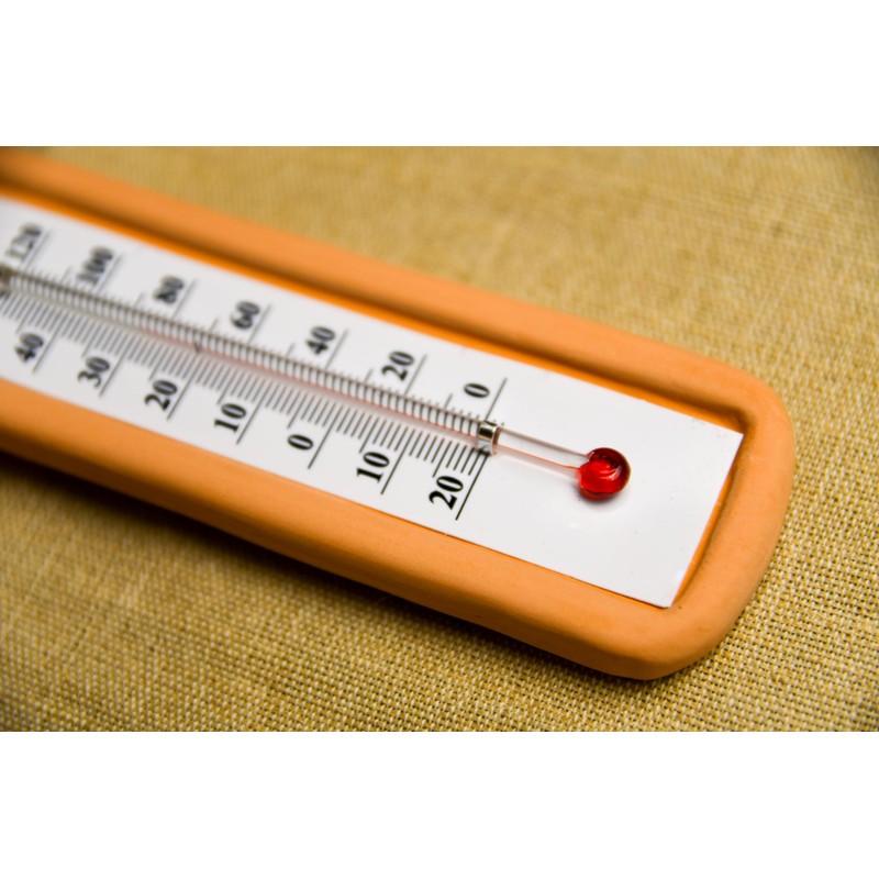 Terracotta Garden Thermometer with Sun Decor - Accurate Temperature Readings,