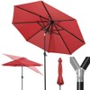 Tempera 7.5ft Patio Market Outdoor Table Umbrella with Push Button
