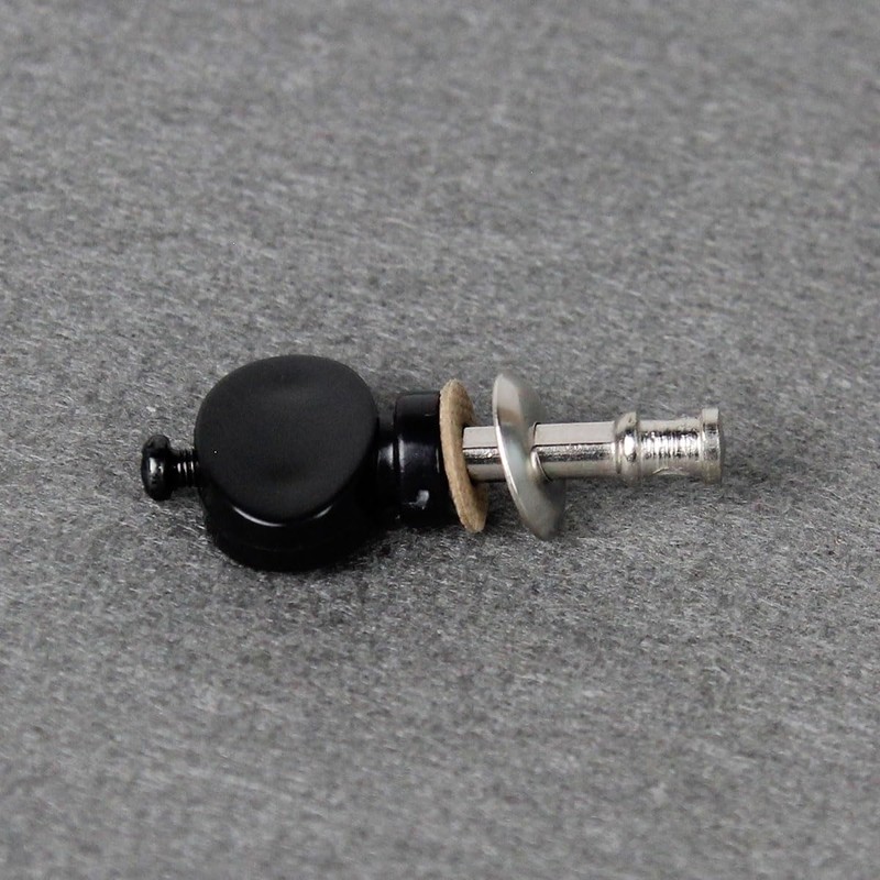 FLEOR 4pcs Black Ukulele Tuning Pegs Pin Machines Tuners String