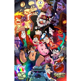 Tainsi ASHER Gift GRAVITY FALLS ANIME POSTER - Matte poster Frameless Gift 11 x 17 inch(28cm x 43cm)-LS-124