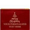 Crown Awards Merry Christmas Tree Rosewood Humidor Gift, Customize with