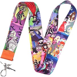 Beetlejuice Animated TV Series Cartoon Comedy TV Show 17.7" Neck Lanyard Keychain Holder ID Badge Mobile Phone Pin Strap by Pinstant