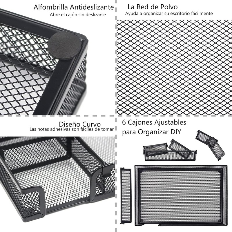 Organizador de Cajones, Organizador de Accesorios con 6 Compartimentos