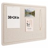 OWLKELA 36 x 24 inch Felt Bulletin Board, Self-Adhesive Pin