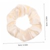 WOONEKY 6pcs Cream White Elastic Hair Ties for Women Non