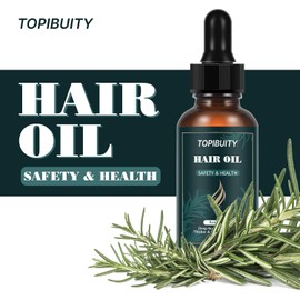 Aceite Capilar Con Romero - Estimula y nutre los folículos pilosos. Diseñado para revitalizar, fortalecer y proteger. mejorando la salud del cabello. Ayuda a agregar brillo y volumen a tu cabello, haciéndolo lucir más grueso, más largo y más fuerte. (Acei