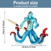 NyaSaa Ice Octopus Figure - Realistic Mythical Fantasy Monster Action