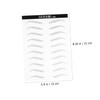 FRCOLOR 2 Sheets/20 Pairs Waterproof Eyebrow Stickers Long Lasting Hair-like