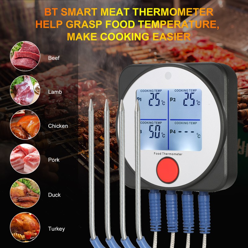 WT308B BT Meat Thermometer Smart Food Thermometer with Wireless Remote