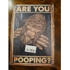 Decor Funny Rustic Bathrooms Decor, Are You Pooping 12×8 Inches