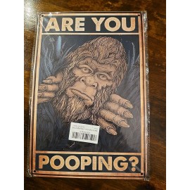 Decor Funny Rustic Bathrooms Decor, Are You Pooping 12×8 Inches