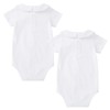 pureborn Baby Girls Romper Bodysuits 2-Pack Soft Cotton One-Piece Outfit