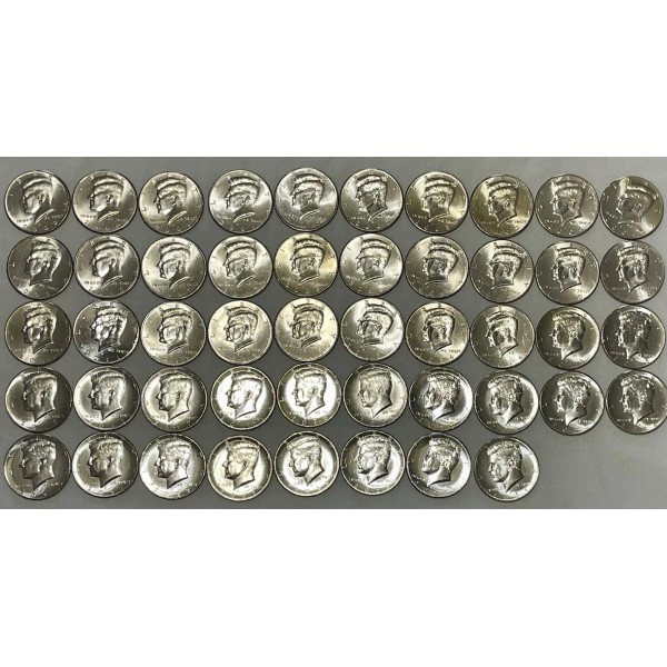 2000-2024 P&D Kennedy Half Dollar Coin Set Brilliant Uncirculated 2000