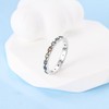 Parmuz 925 Sterling Silver Rings for Women Delicate Stackable Ring