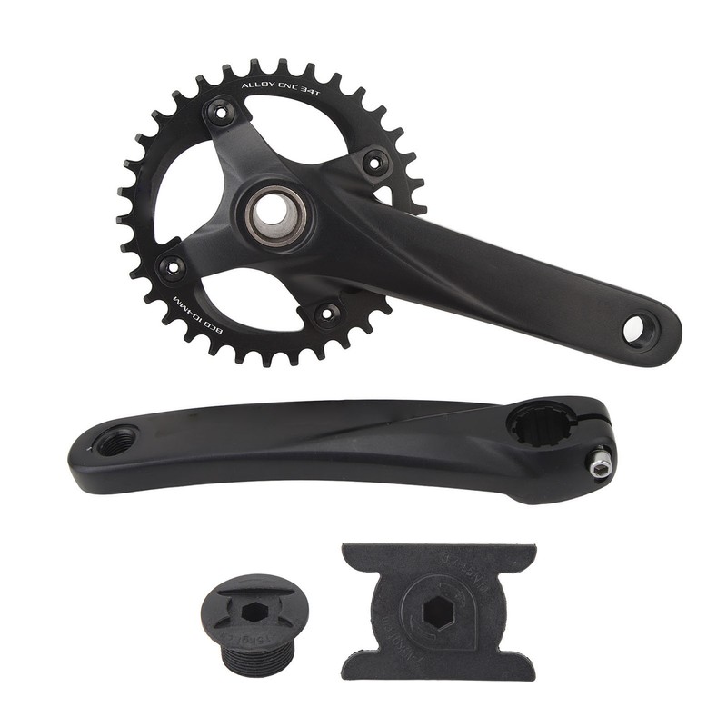 Mountain Bike Crank Arm Set Hollow One Piece Positive Negative