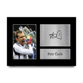 HWC Trading A4 Petr Cech The Blues Gifts Printed Signed Autograph Picture for Fans and Supporters - A4