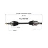 AWD & FWD CV Axle Shaft Assembly Front with RX350